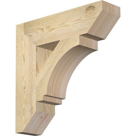 Ekena Millwork Imperial Slat Rough Sawn Bracket, Douglas Fir, 6"W x 24"D x 24"H BKT06X24X24IMP06RDF
